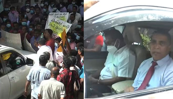 බලශක්ති අමාත්යංශයේ ලේකම්වරයාව පිරිසක් රඳවා ගනී බලශක්ති අමාත්යංශයේ ලේකම්වරයාව පිරිසක් රඳවා ගනී