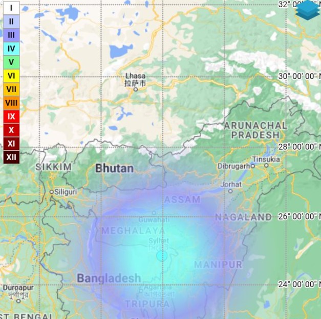 බංග්ලාදේශයේ භූ කම්පනයක්