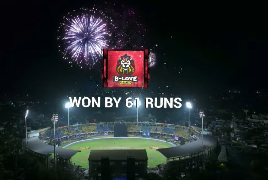 B-Love Kandy කණ්ඩායමට ලකුණු 61ක ජයක්