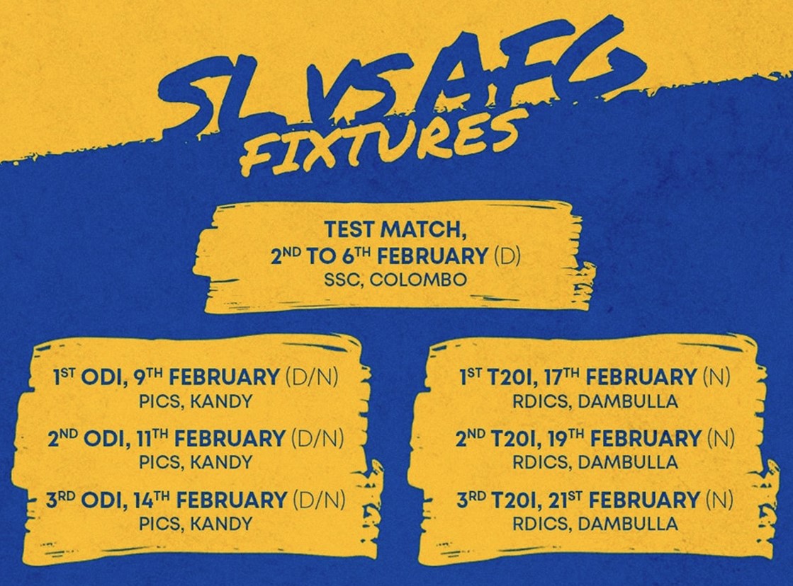 ඇෆ්ගනිස්ථාන – ශ්රී ලංකා එක්දින තරග පල්ලෙකැලේට ඇෆ්ගනිස්ථාන – ශ්රී ලංකා එක්දින තරග පල්ලෙකැලේට