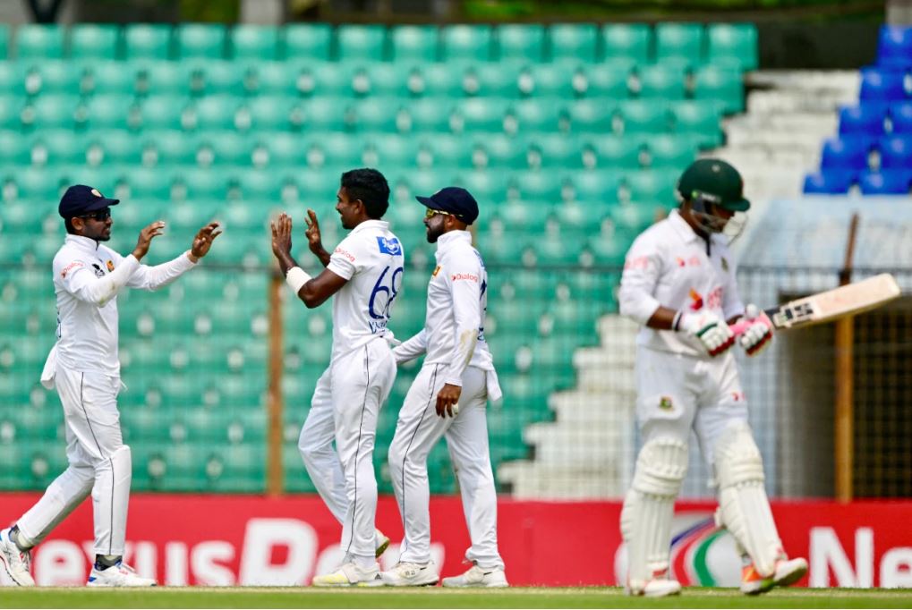 ශ්රී ලංකා – බංග්ලාදේශ ටෙස්ට් තරගයේ සිව්වන දිනය අවසන් ශ්රී ලංකා – බංග්ලාදේශ ටෙස්ට් තරගයේ සිව්වන දිනය අවසන්