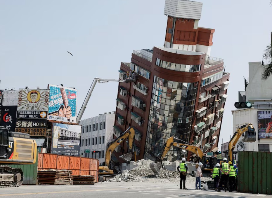 තායිවානයේ භූ කම්පනයෙන් තුවාල ලැබූ සංඛ්‍යාව දහස ඉක්මවයි