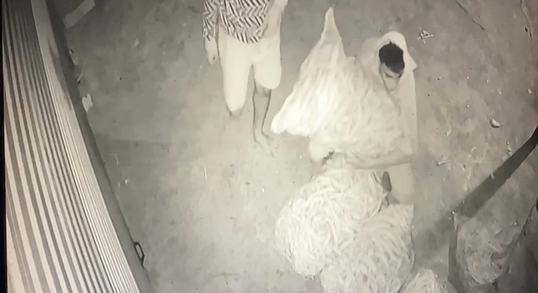 CCTV එකෙන් දැකපු එළවළු හොරු (VIDEO)