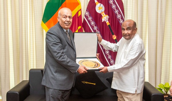 ශ්‍රී ලංකාවේ පලස්තීන තානාපති සහ කථානායකවරයා අතර හමුවක්