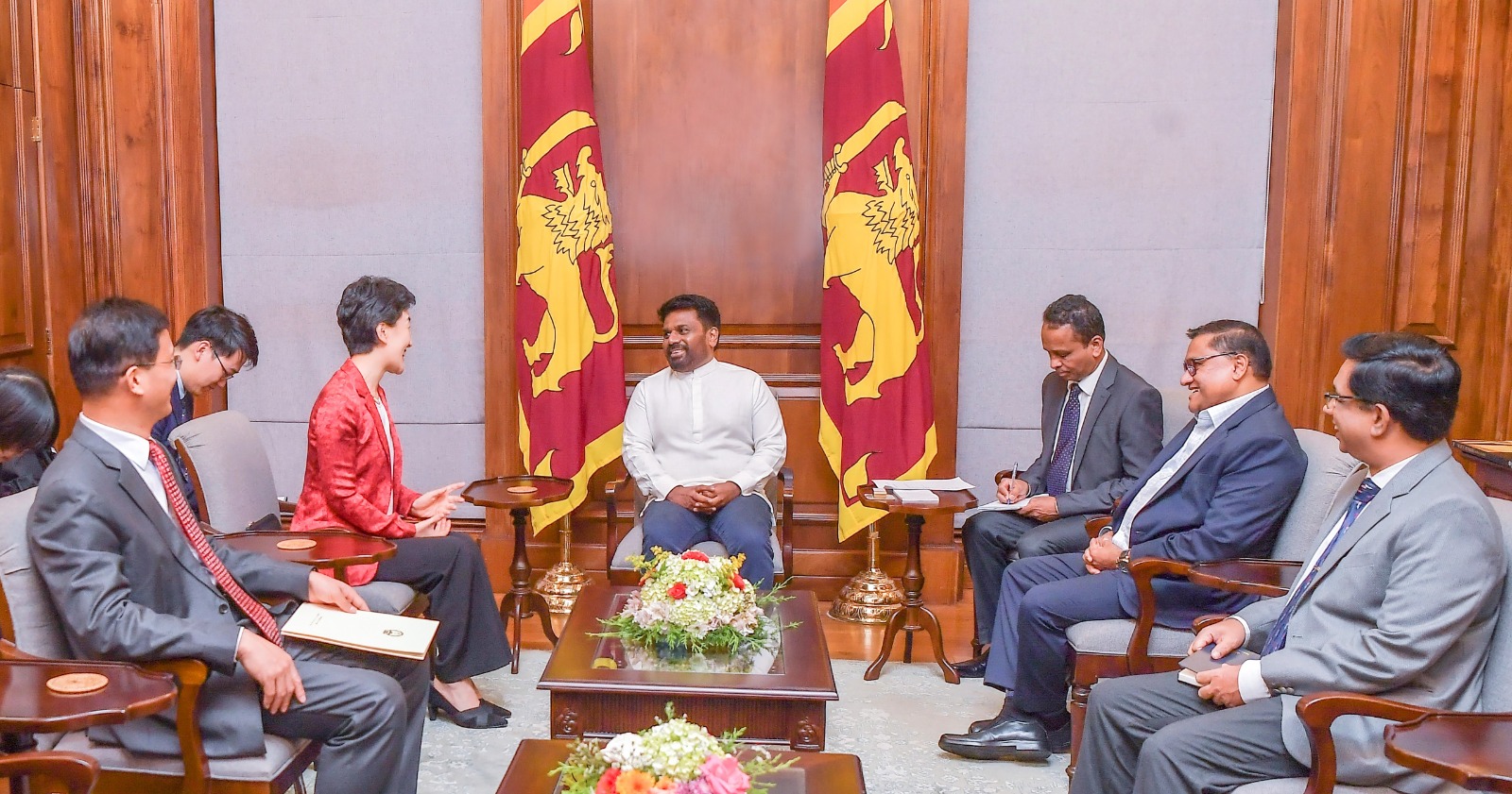 මෙරටට ආ චීන උප අමාත්‍යවරිය ජනපති අනුර හමුවෙයි