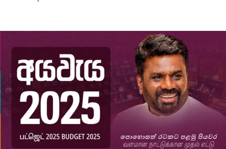 2025 අයවැය යෝජනා 2025 අයවැය යෝජනා