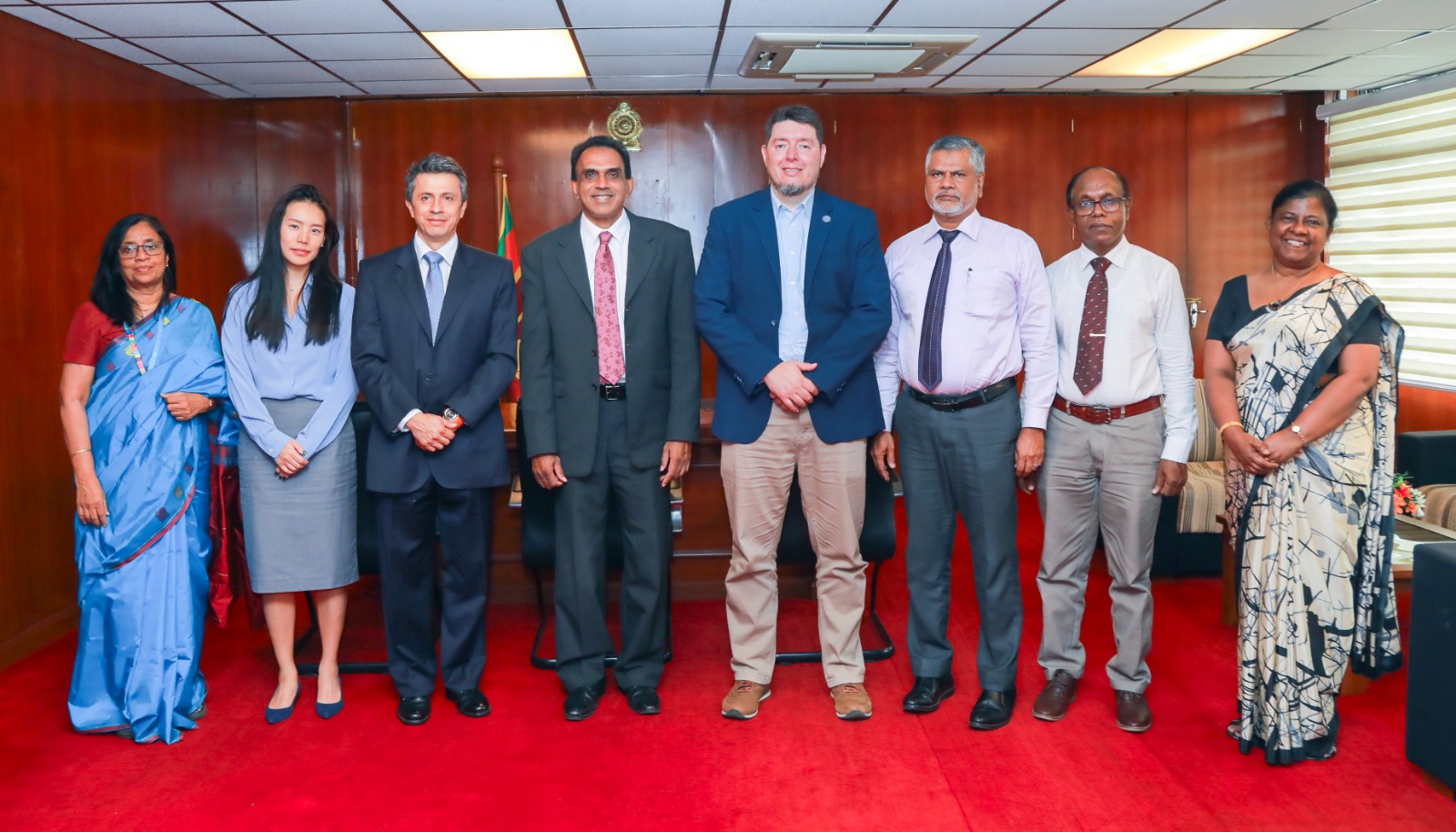 UNIDO නියෝජිත පිරිසක් සහ විද්‍යා හා තාක්ෂණ අමාත්‍යවරයා අතර හමුවක්