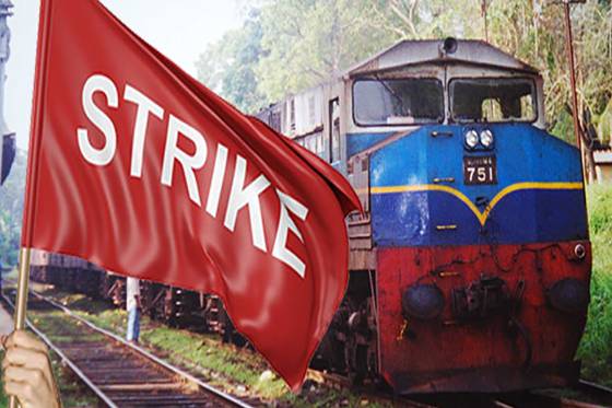 දුම්රිය ස්ථානාධිපතිවරුන් සංකේත වැඩ වර්ජනයක දුම්රිය ස්ථානාධිපතිවරුන් සංකේත වැඩ වර්ජනයක