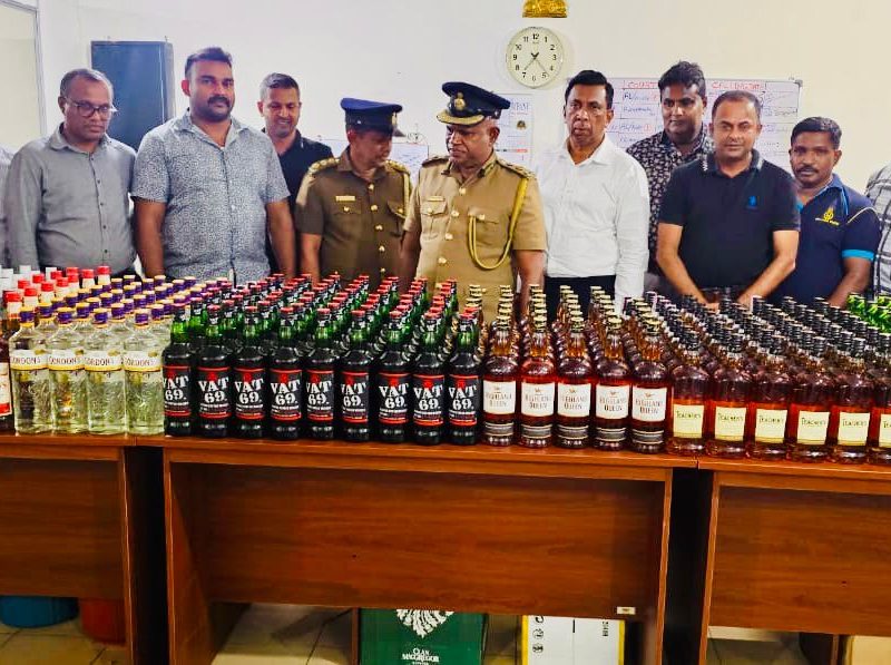 බදු සතියේ ලක්ෂ 75 ක විදෙස් මැත්පැන් තොගයක් කොළඹින් හසුවෙයි බදු සතියේ ලක්ෂ 75 ක විදෙස් මැත්පැන් තොගයක් කොළඹින් හසුවෙයි