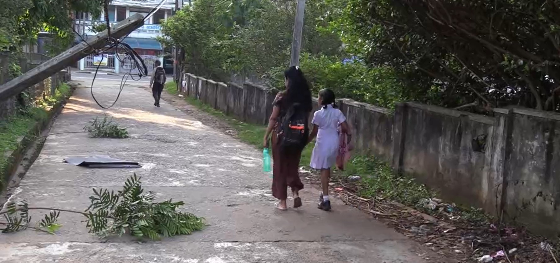 හාලි ඇල විදුලි කණුවක ලොරි රථයක් හැපී අනතුරක් හාලි ඇල විදුලි කණුවක ලොරි රථයක් හැපී අනතුරක්