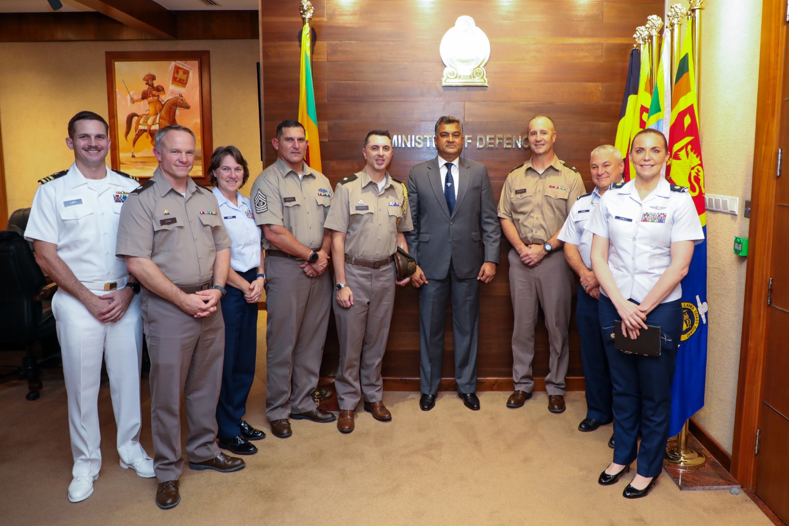 ශ්රී ලංකාව සහ ඇමරිකාව අතර ආරක්ෂක සහයෝගය ඉහළ නෙංවීමට අවබෝධතා ගිවිසුමක් ශ්රී ලංකාව සහ ඇමරිකාව අතර ආරක්ෂක සහයෝගය ඉහළ නෙංවීමට අවබෝධතා ගිවිසුමක්