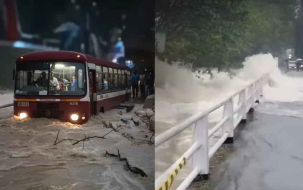 කලාවැව පාලම උඩ මගීන් 70 සමග බස් රථයක් නතර වෙලා