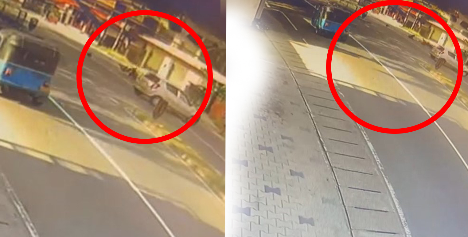 අනාරක්ෂිත ලෙස පැදවූ යතුරුපැදියක් , මෝටර් රථයක ගැටී පුද්ගලයෙක් රෝහලට