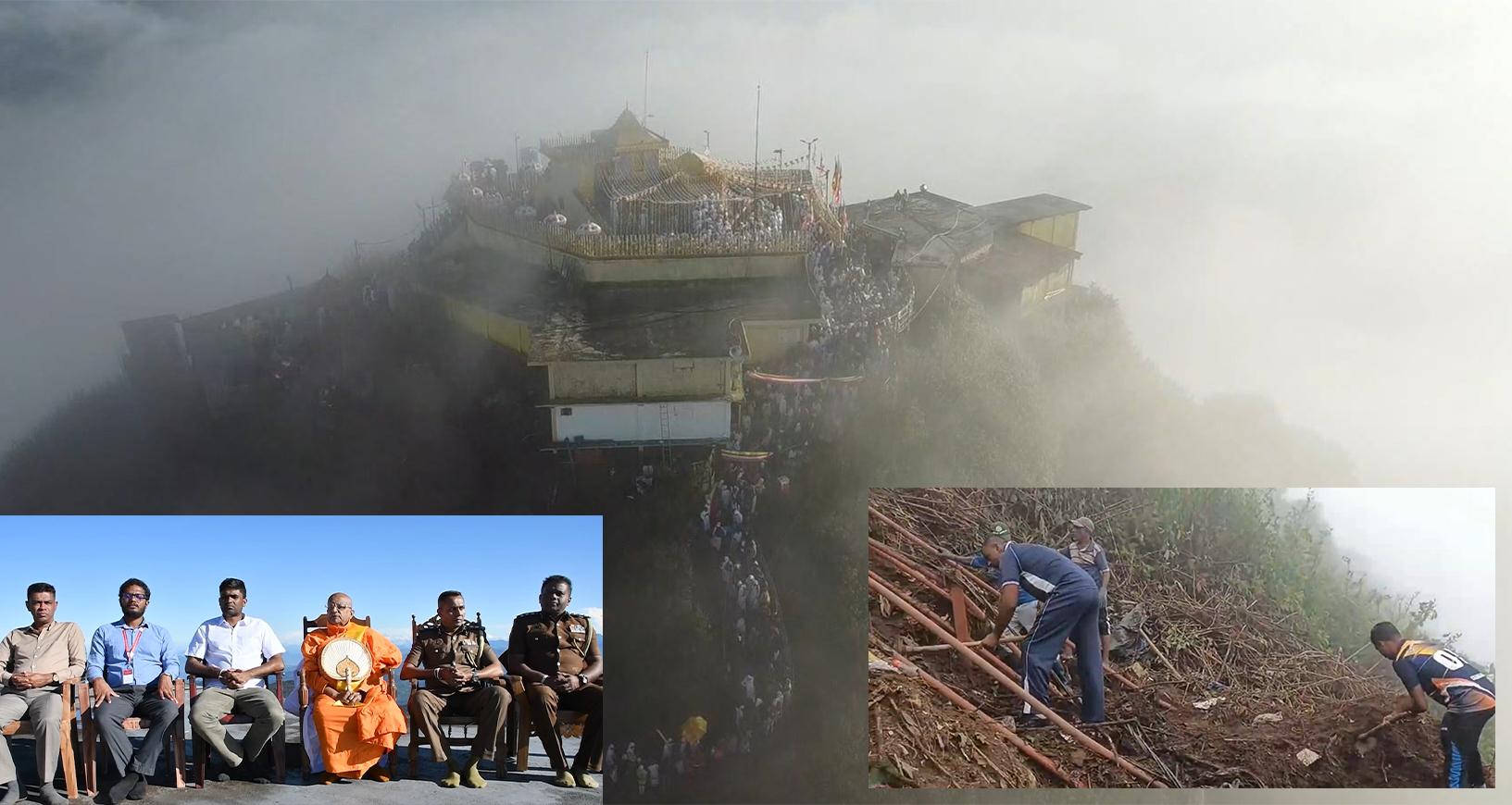 ශ්රීපදස්ථානය වඳීන්න යන බැතිමතුන්ට විකල්ප මාර්ගයක් – අධික වර්ෂාවෙන් නාය යාම නිසා පැරණි මාර්ගයක් පෑදෙයි ශ්රීපදස්ථානය වඳීන්න යන බැතිමතුන්ට විකල්ප මාර්ගයක් – අධික වර්ෂාවෙන් නාය යාම නිසා පැරණි මාර්ගයක් පෑදෙයි